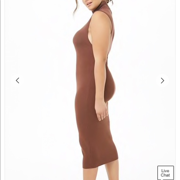 Chocolate Turtle Neck Dress - Picture 2 of 4